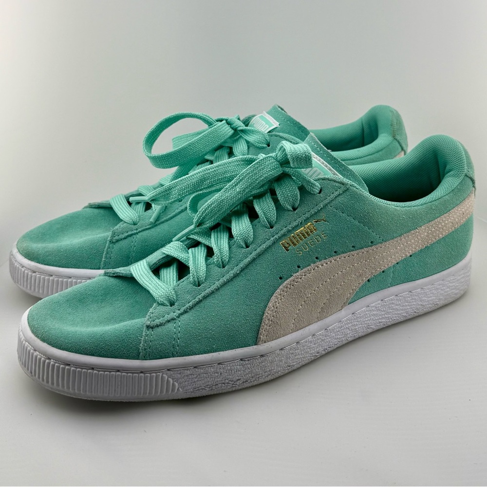 Puma Women's Fresh Mint Suede Sneakers